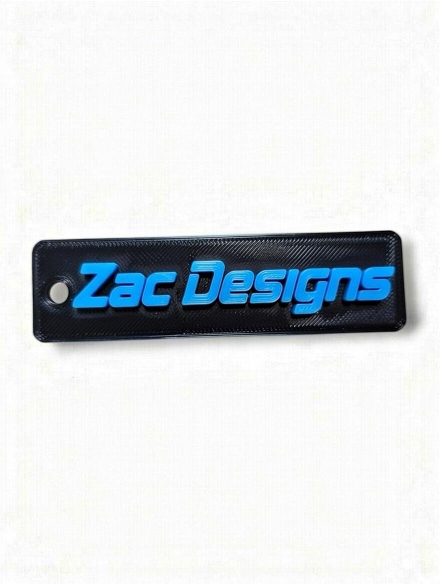 Custom 3D Printed Keychain – Personalized Name Tag, Business Branding