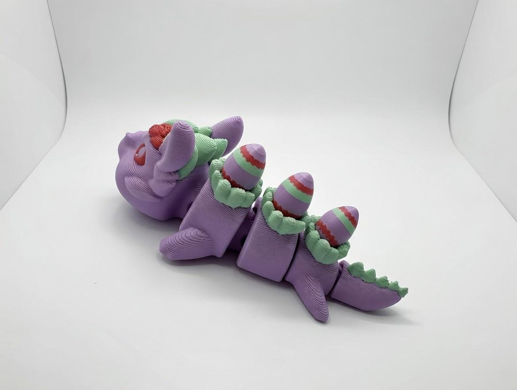 Limited Edition Easter Flexi Dragon – Articulated 3D Printed Poseable Fidget Toy