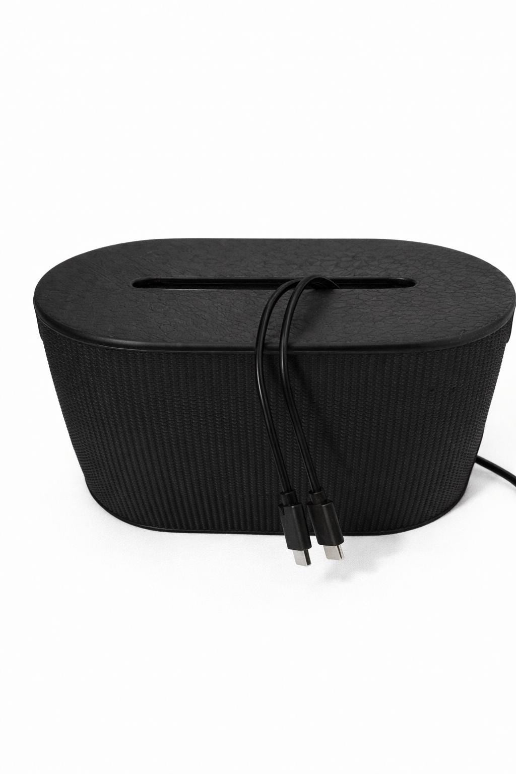 Cable Organizer Box for Desk Cord Management, Wire Hider Container for Office Gaming Setup