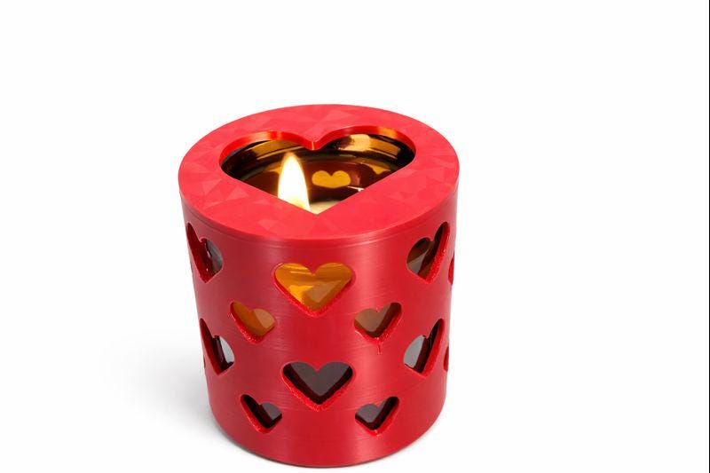 Heart Cutout Tealight Holder – Romantic Home Decor