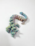 Articulated Bubble Dragon – 3D Printed UV Reactive Pastel Fidget Toy
