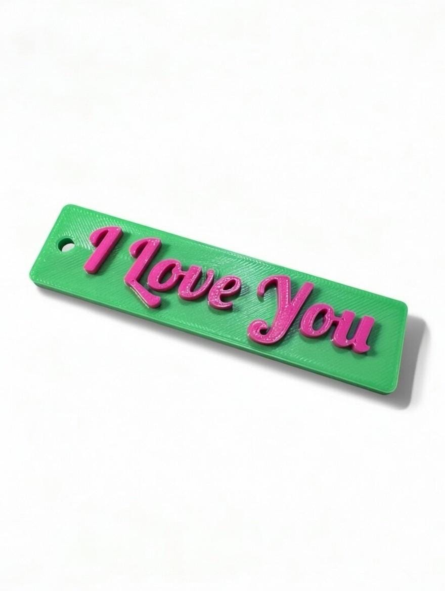 Custom 3D Printed Keychain – Personalized Name Tag, Business Branding