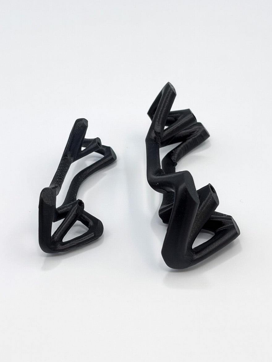 🖤 Skeletonized Geometric Black Handles | Modern Drawer Pulls (Set of 2)