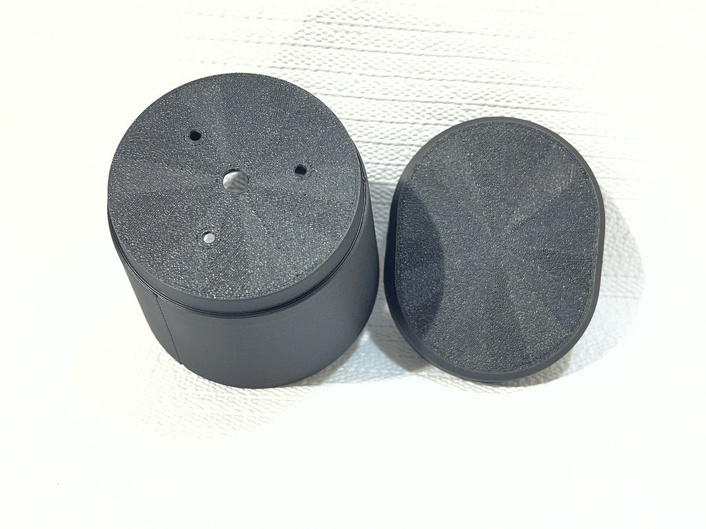 Matte Black Mini Planters | Offset Starburst Saucer Pots