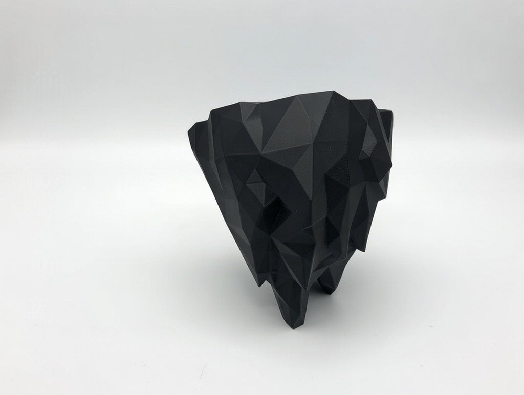 🖤 Geometric Mountain Wall Shelf | Modern Black Low-Poly Floating Decor