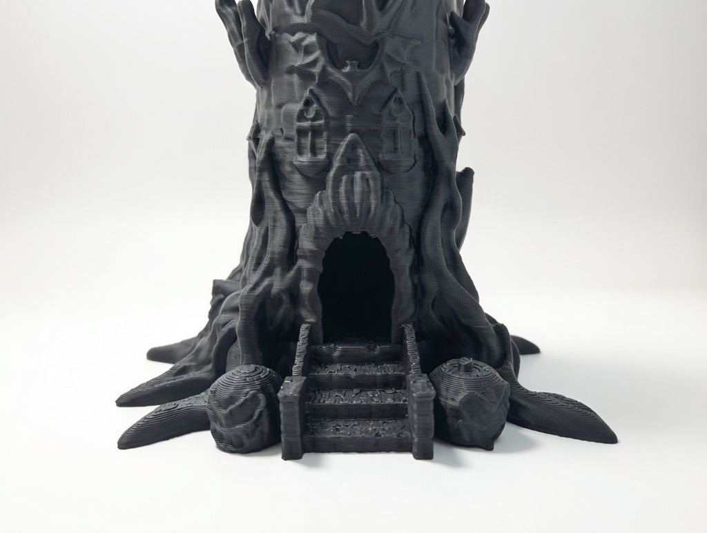 🖤 Gothic Witch Tower Dice Tower | Paintable 3Pc Set 12" Tall RPG