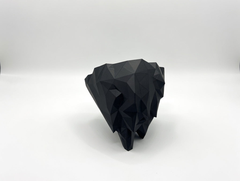 🖤 Geometric Mountain Wall Shelf | Modern Black Low-Poly Floating Decor