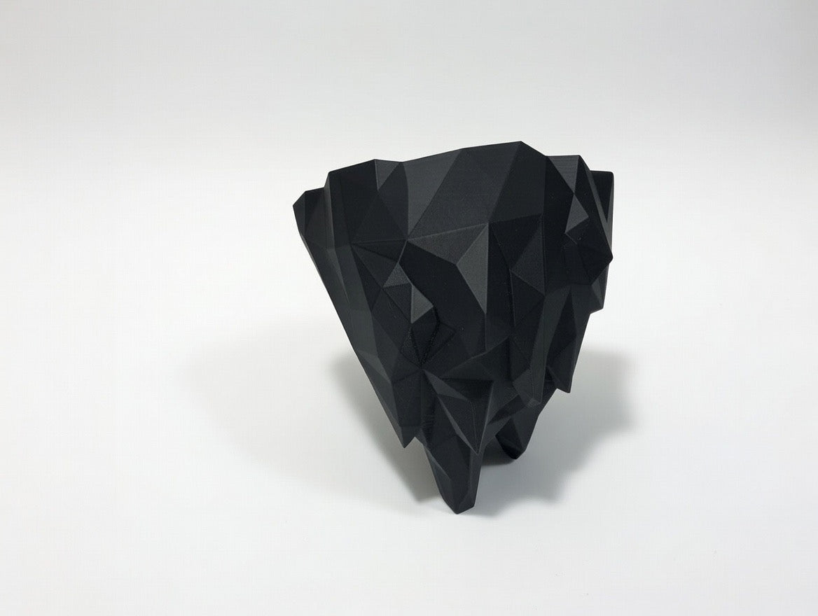 🖤 Geometric Mountain Wall Shelf | Modern Black Low-Poly Floating Decor