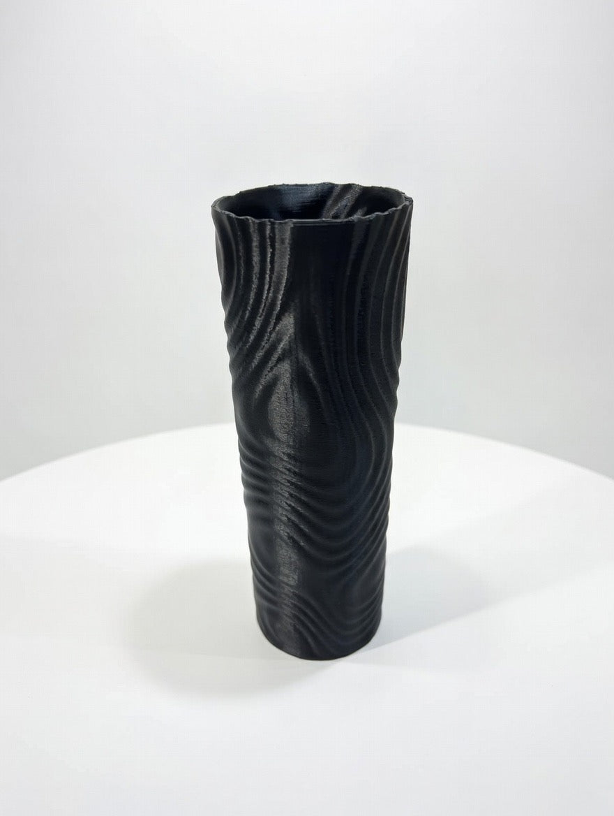 🖤 Textured Black Swirl Incense Holder | Modern 3D Printed Incense Stand