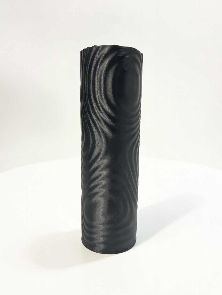 🖤 Textured Black Swirl Incense Holder | Modern 3D Printed Incense Stand