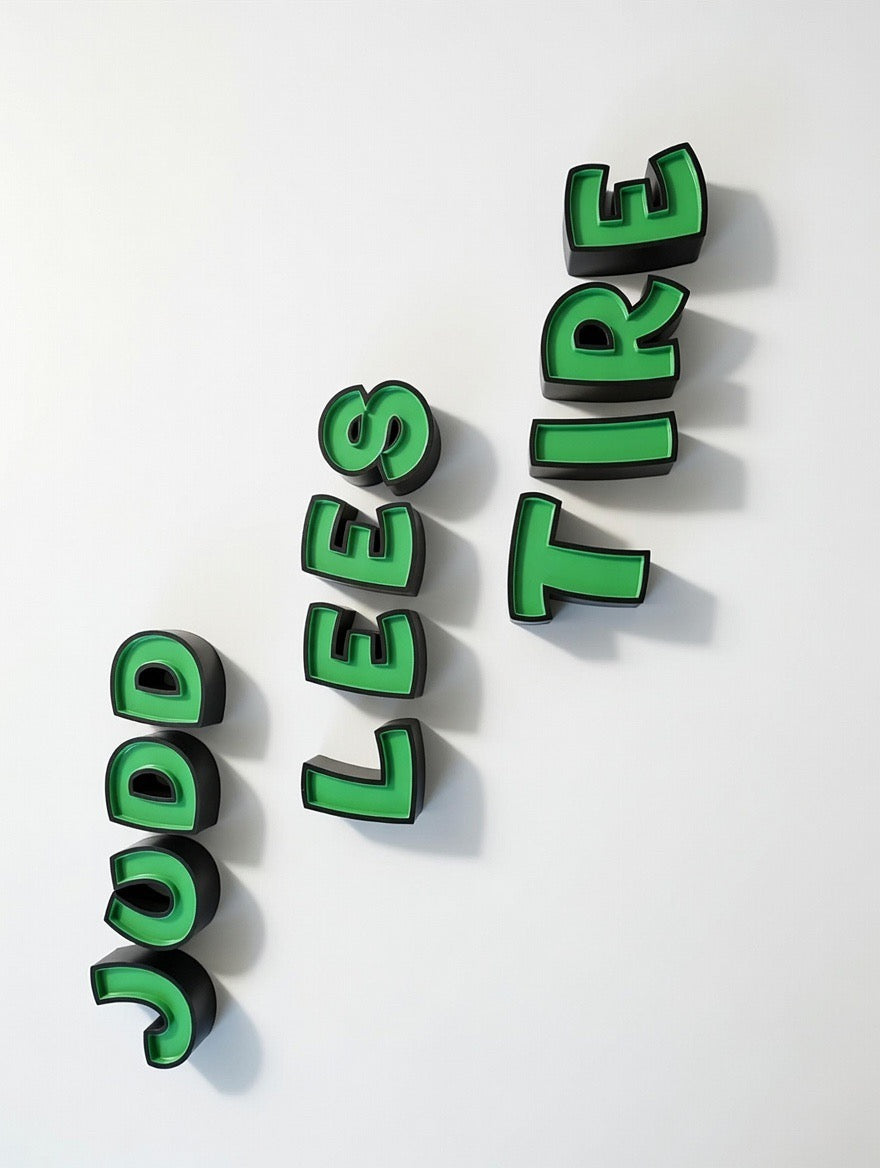 🟢 Custom Designed 3D LED Business Sign Letters | Storefront Neon-Style Logo