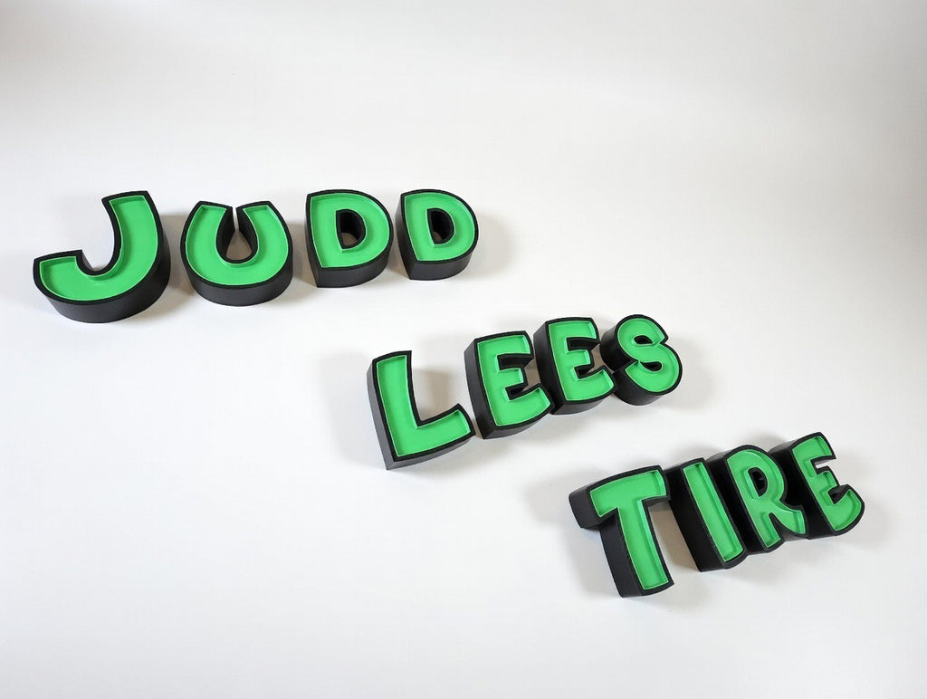 🟢 Custom Designed 3D LED Business Sign Letters | Storefront Neon-Style Logo