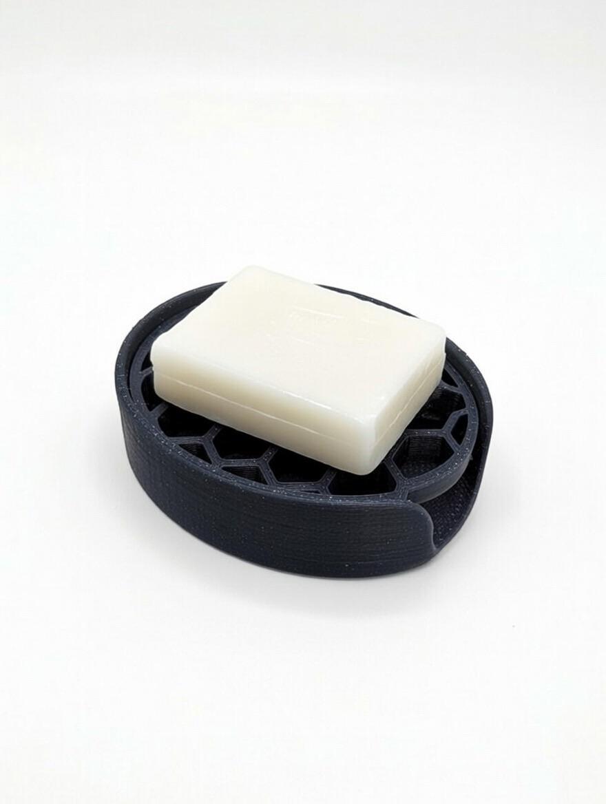 Modern Fluted Toothbrush Holder – Minimalist Bathroom Organizer Cup, Soap Tray