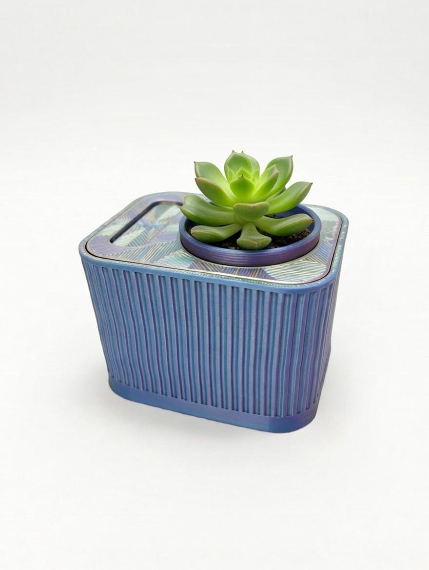 Self-Watering Planter with Built-In Reservoir – Modern Indoor Plant Pot for Succulents & Houseplants